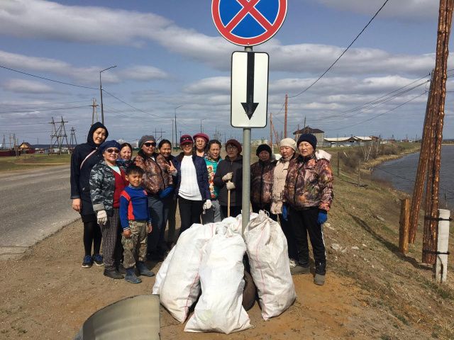 В Тулагино-Кильдямском наслеге провели общенаслежный субботник