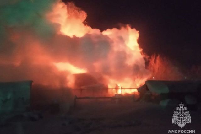 Частная пилорама сгорела в Олекминском районе