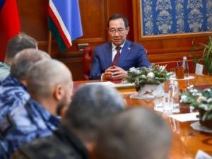 Глава Якутии  Айсен Николаев встретился с участниками специальной военной операции