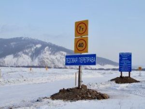Снижение грузоподъемности допущено на девяти ледовых переправах республики