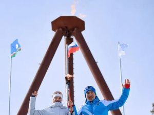В Алдане зажжен огонь V Спартакиады зимних видов спорта Якутии