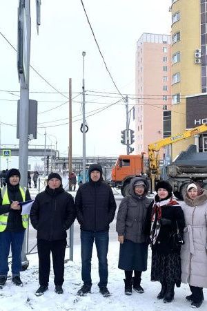 Общественный контроль: комиссия Общественной палаты РС(Я) проверила ход строительства улицы Виктора Ефимова в Якутске