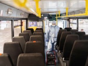 В Якутске усилены меры по дезинфекции общественного транспорта