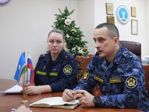 Состоялась рабочая встреча начальника УФСИН Сергея Калиновского и Уполномоченного по правам человека в регионе Сарданы Гурьевой