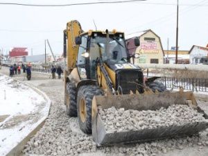 В Якутске состоялась демонстрационная укладка асфальта