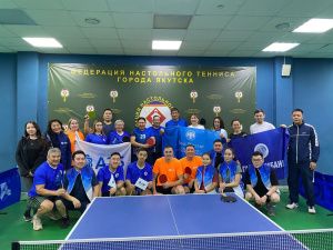 Команда АЭБ стала абсолютным победителем соревнований по настольному теннису на Банкиаде-2023