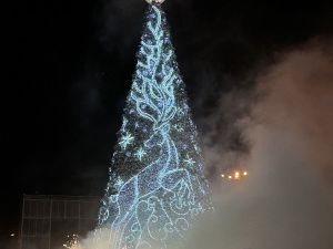 В Якутске зажгли огни первой новогодней ёлки