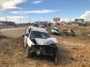 Появилось видео с места страшной аварии, в которой пострадали пять человек