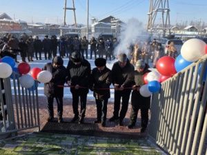 В селе Черкех Таттинского улуса открыли модульный спортзал