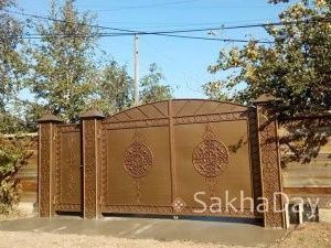 Экс-глава Якутии Егор Борисов установил на даче ворота с оберегом «Муравей»