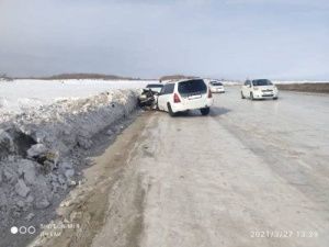 В ДТП на ледовой переправе пострадали три человека, в том числе один ребенок