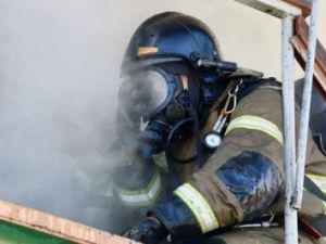 Пожар в 12-этажном здании Якутска