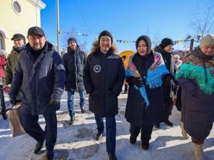 Глава Якутии посетил праздник «Широкая Масленица»