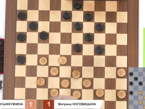 Победительницей суперматча по стоклеточным шашкам стала якутянка Матрена Ноговицына