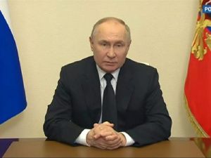 Владимир Путин выступил с обращением в связи с терактом в Подмосковье