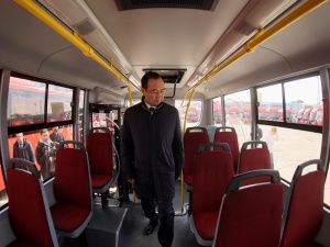 100 новых автобусов прибыли в Якутск к 100-летию республики