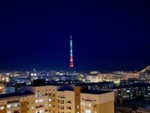 10 апреля подсветка Якутской телебашни зажжется красным цветом в честь Тотального диктанта