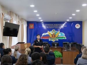 Представитель Управления государственной инспекции безопасности дорожного движения провел лекцию в УФСИН