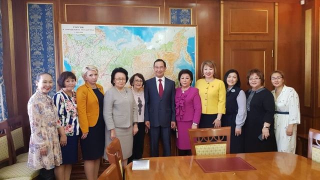Состоялась встреча актива Союза женских организаций РС(Я) с Главой Республики Саха (Якутия) Айсен Сергеевичем Николаевым
