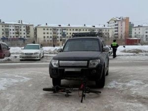 В Якутске водитель «Mitsubishi Pajero» сбил несовершеннолетнего велосипедиста