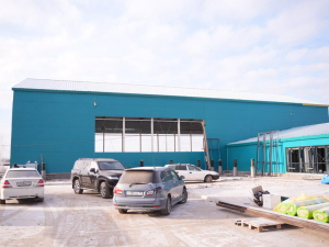 Евгений Григорьев проверил ход строительства многофункционального спортивного комплекса