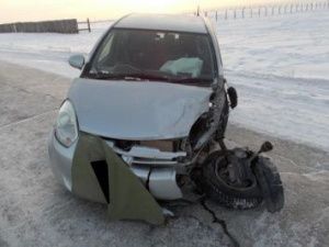 В Якутске пьяный водитель выехал на встречную полосу