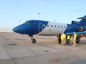 Самолет-лаборатория Росгидромета в небе Якутии