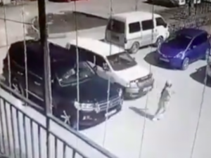 Появилось видео наезда на девочку во дворе дома