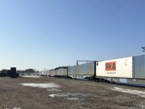 С Грузового терминала Столбовая отправили 10-тысячный контейнер