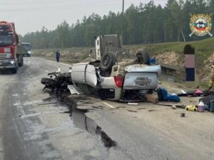 Смертельное ДТП в Чурапчинском районе: на трассе «Колыма» перевернулась иномарка с детьми
