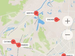В Якутске на маршруте №25 работает семь автобусов