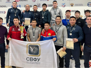 Сборная команда СВФУ завоевала первое место на всероссийском турнире по вольной борьбе среди студентов