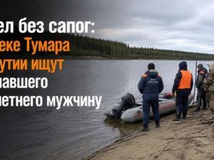 Ушел без сапог: на реке Тумара в Якутии ищут пропавшего 26-летнего мужчину