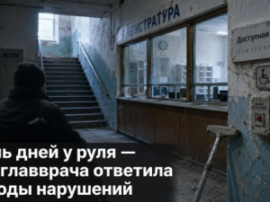 Семь дней у руля — и.о. главврача ответила за годы нарушений 
