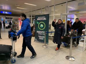 В Якутск прибыли первые участники Кубка мира по вольной борьбе среди мужчин – команда Монголии