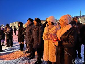 Якутск присоединился к акции «Мы вместе» в память жертв теракта в Подмосковье