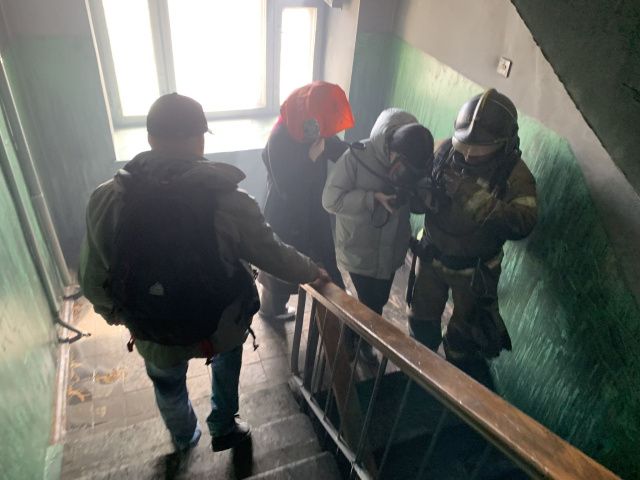 После пожара в Илин Эҥэр в больницу доставлены пострадавшие