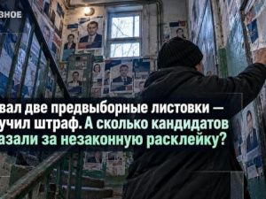 Сорвал две предвыборные листовки — получил штраф. А сколько кандидатов наказали за незаконную расклейку?