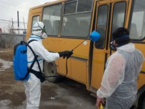 Автобусы и водители МУП ЯПАК - на переднем крае борьбы с распространением коронавируса в Якутске