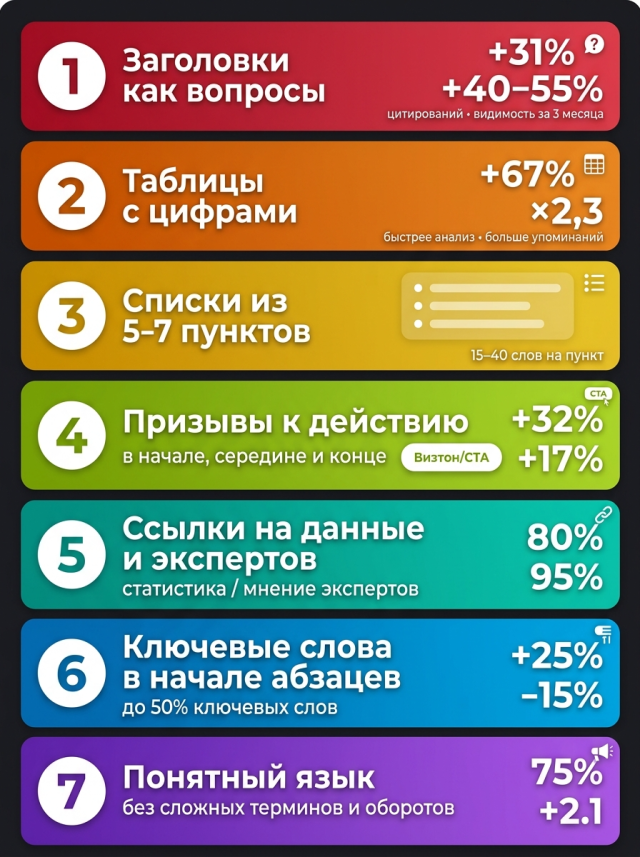 ТОП-7 лайфхаков оптимизации для генеративных поисковиков, которые заставят искусственный интеллект цитировать вас