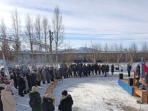 45-летие укладки последнего Золотого звена Малого БАМа на железнодорожной станции Беркакит