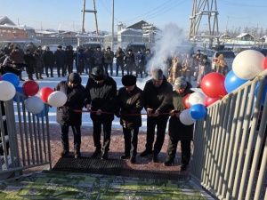 В селе Черкех Таттинского улуса открыли модульный спортзал