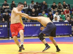 Абсолютными чемпионами Якутии по хапсагаю среди юниоров стали Сергей Николаев и Андриан Ленский