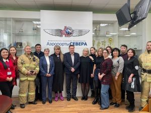 В Магане прошла встреча Марины Бахилиной с коллективом «Аэропорты Севера»