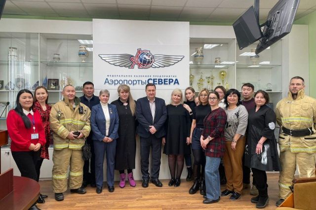 В Магане прошла встреча Марины Бахилиной с коллективом «Аэропорты Севера»