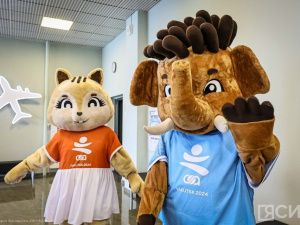 Видеофакт: в торговых центрах Якутска установили фигуры талисманов VIII Игр «Дети Азии»