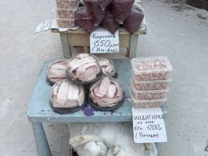 Цена мяса, ягод и прочего на "Крестьянском рынке"