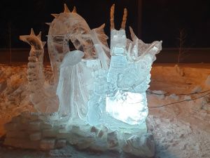 Подведены итоги конкурса ледовых скульптур «Новогодняя фантазия» на станции Нижний Бестях