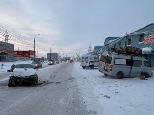 В Якутске за сутки в ДТП пострадали трое человек