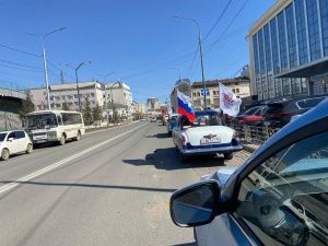 Праздничный автопробег прошел в Якутске